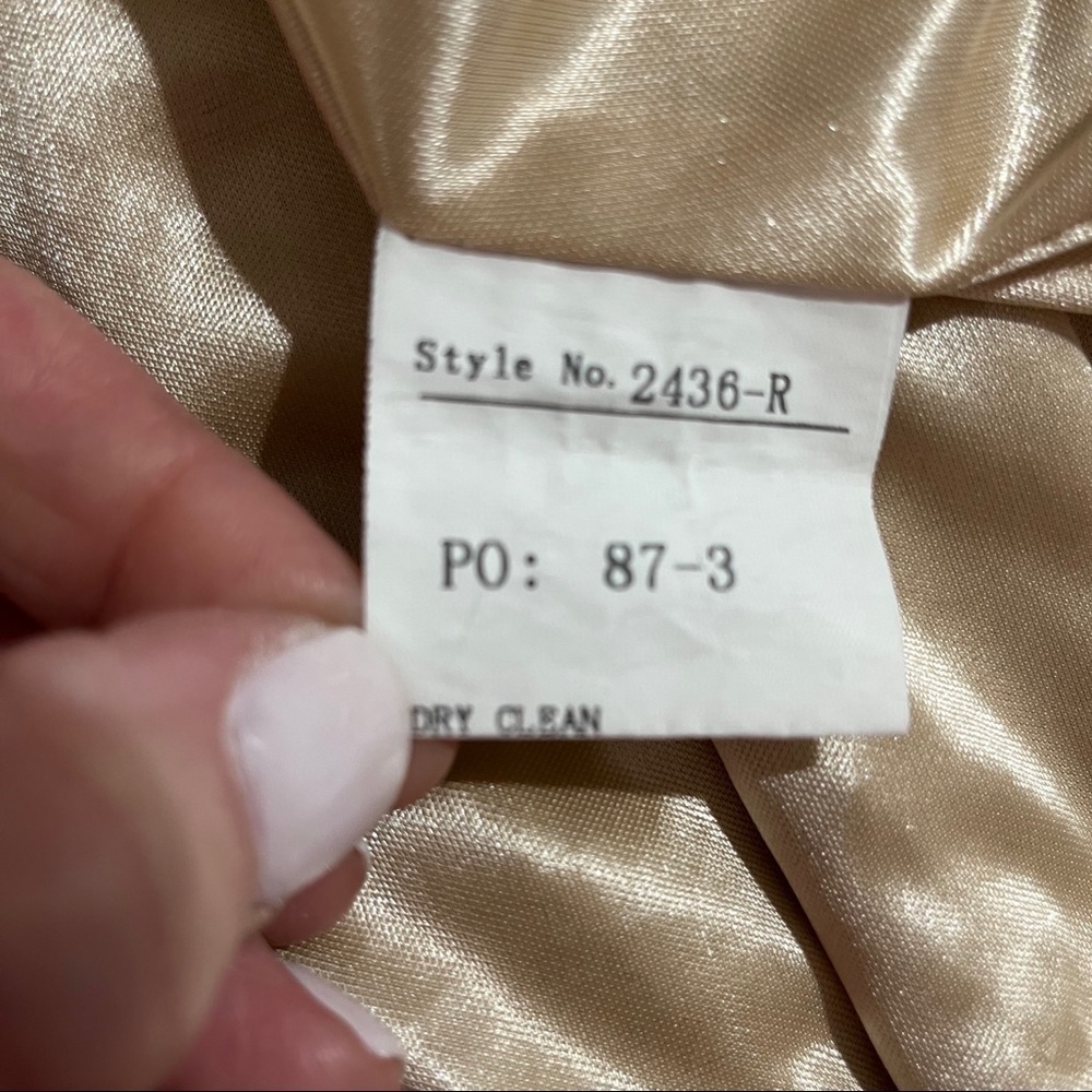 Revelry Starla Sequin Dress One Shoulder Gold Size 8 Bridesmaid Prom 2436 R - Picture 13 of 13